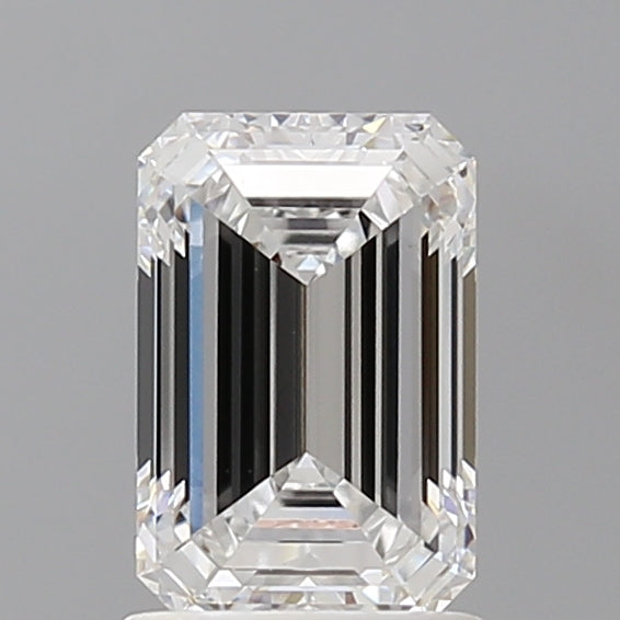 1.60 Carat Emerald Shaped, Ideal Cut, D Color, VVS2 Clarity, IGI Certified Lab Grown Diamond