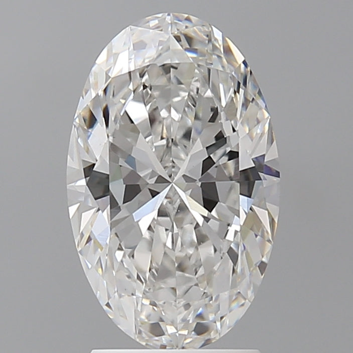 2.57 Carat Oval Shaped, Ideal Cut, E Color, VVS2 Clarity, IGI Certified Lab Grown Diamond