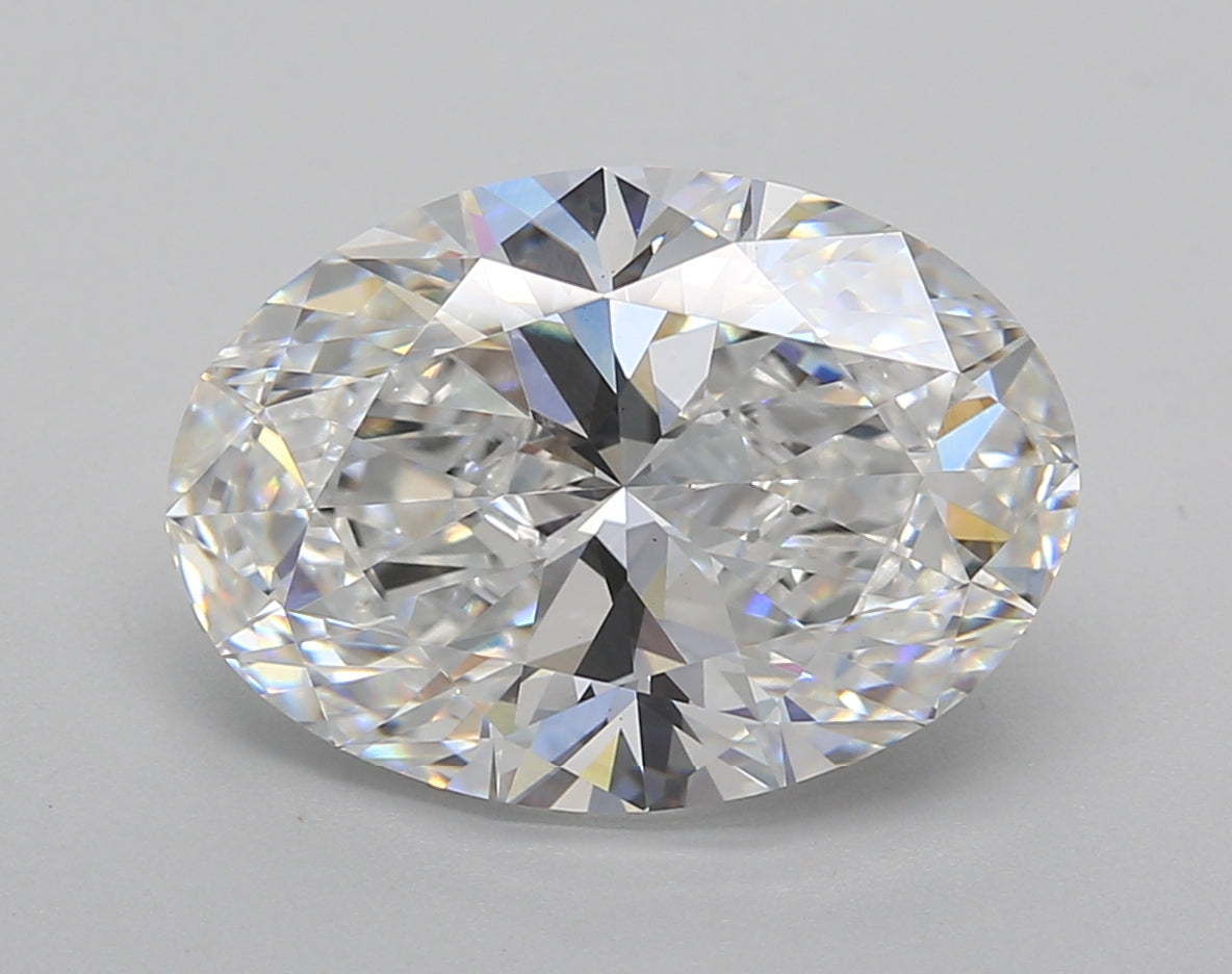 5.02 Carat Oval Shaped, Excellent Cut, D Color, VS1 Clarity, IGI Certified Lab Grown Diamond