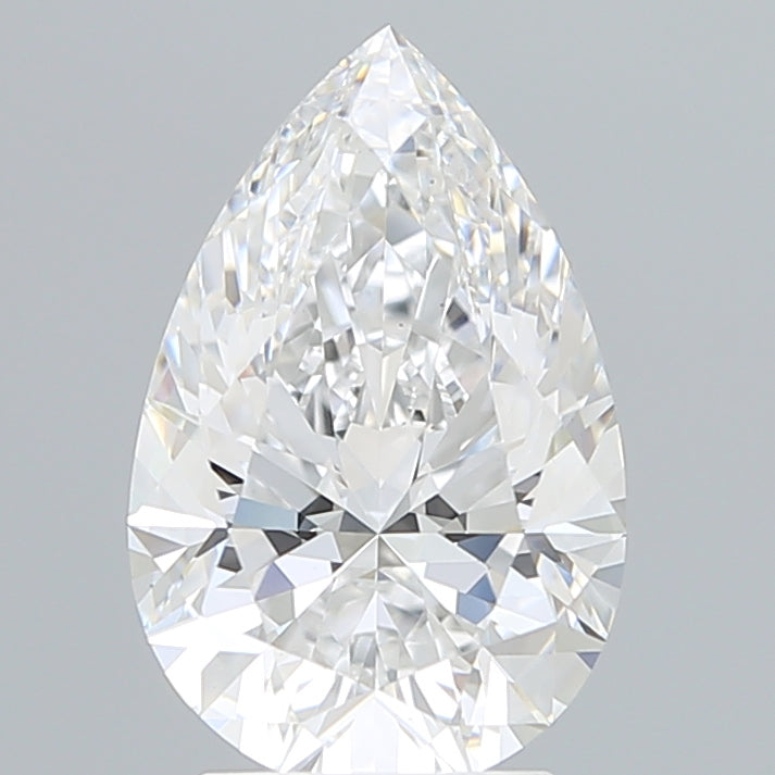 3.20 Carat Pear Shaped, Excellent Cut, E Color, VS1 Clarity, IGI Certified Lab Grown Diamond