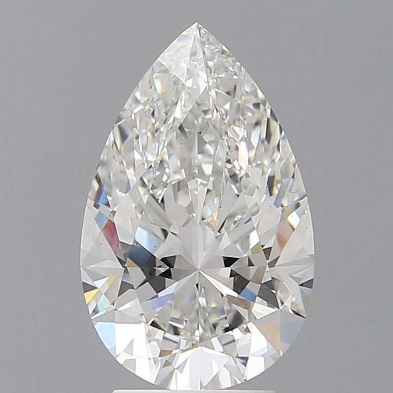 3.49 Carat Pear Shaped, Ideal Cut, F Color, VS2 Clarity, IGI Certified Lab Grown Diamond