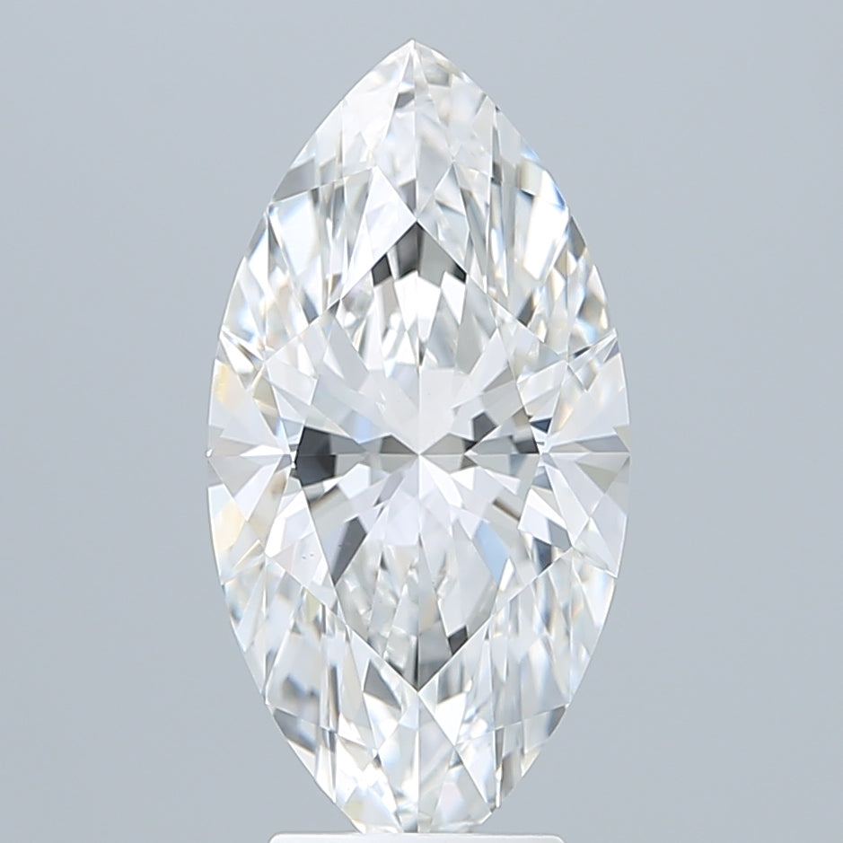 4.10 Carat Marquise Shaped, Ideal Cut, E Color, VS1 Clarity, IGI Certified Lab Grown Diamond