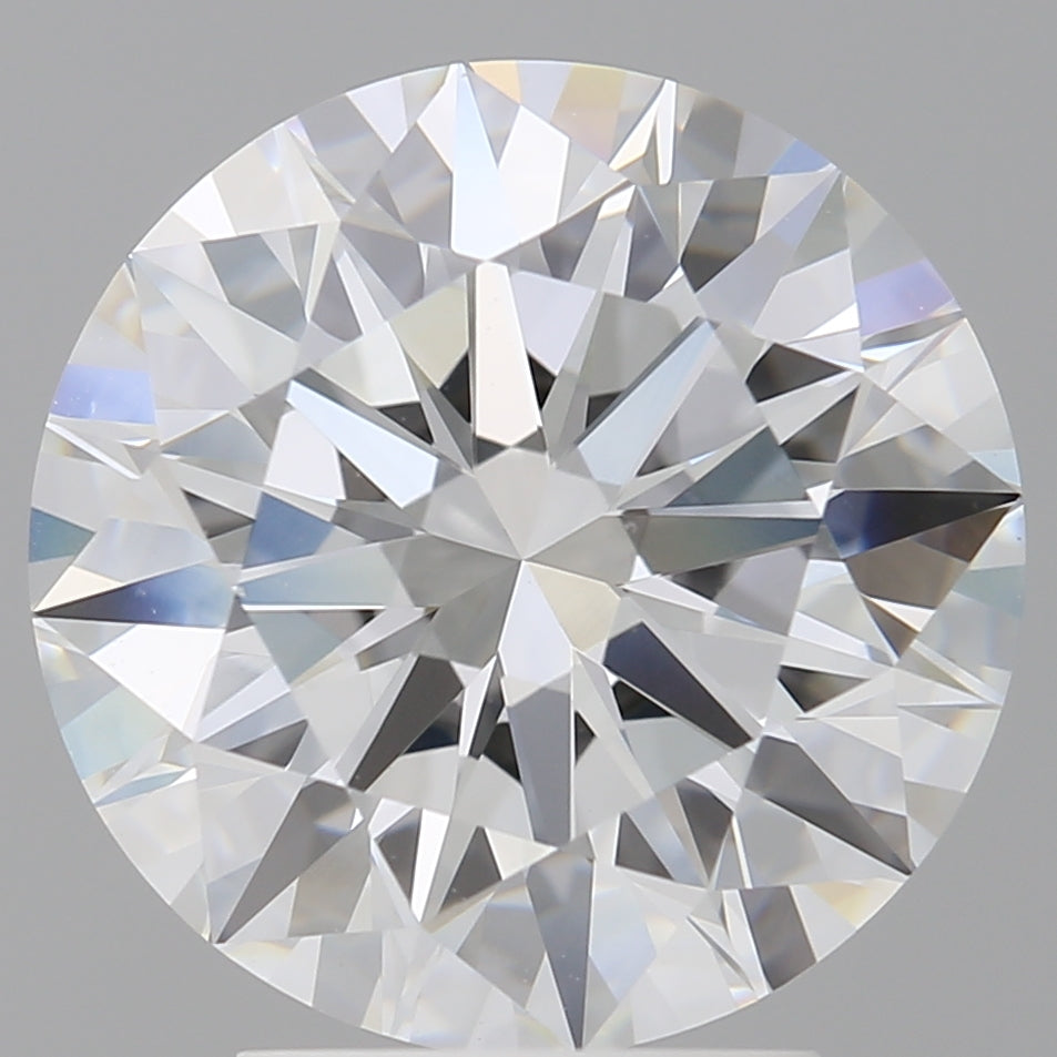 4.10 Carat Round Shaped, Ideal Cut, E Color, VVS2 Clarity, IGI Certified Lab Grown Diamond