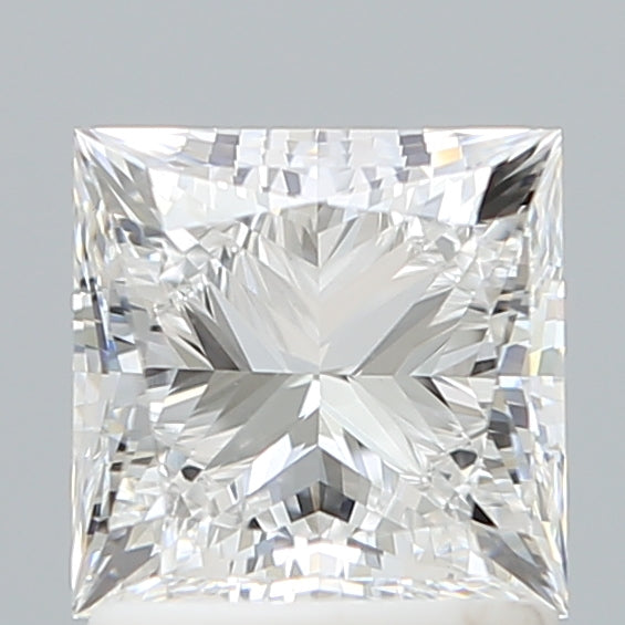 1.57 Carat Princess Shaped, Ideal Cut, E Color, VVS2 Clarity, IGI Certified Lab Grown Diamond