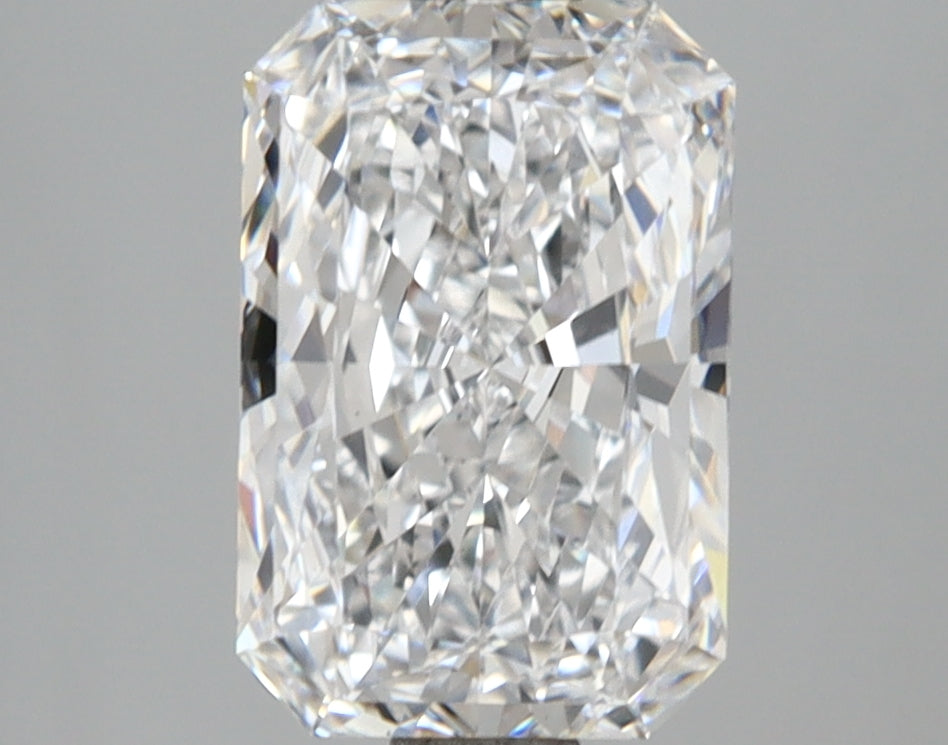 2.56 Carat Radiant Shaped, Ideal Cut, E Color, VS1 Clarity, IGI Certified Lab Grown Diamond