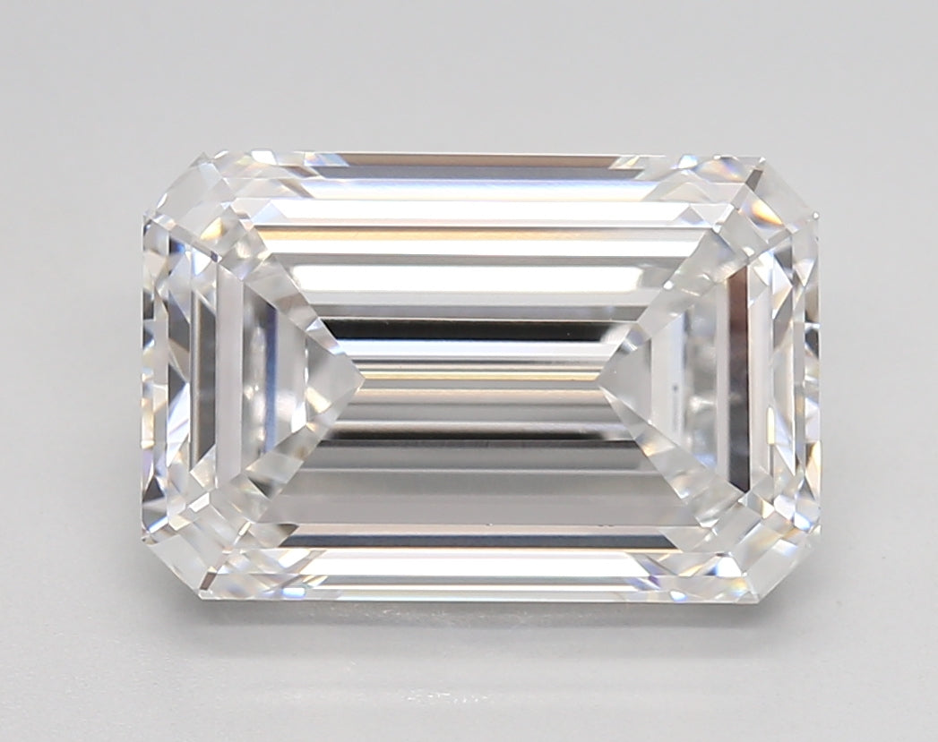 5.06 Carat Emerald Shaped, Very Good Cut, E Color, VVS1 Clarity, IGI Certified Lab Grown Diamond