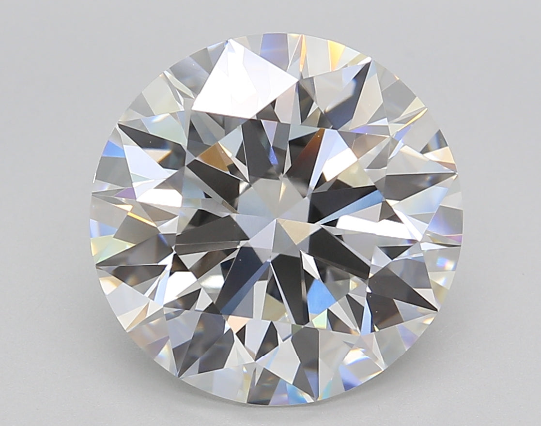 6.02 Carat Round Shaped, Ideal Cut, F Color, VVS2 Clarity, IGI Certified Lab Grown Diamond