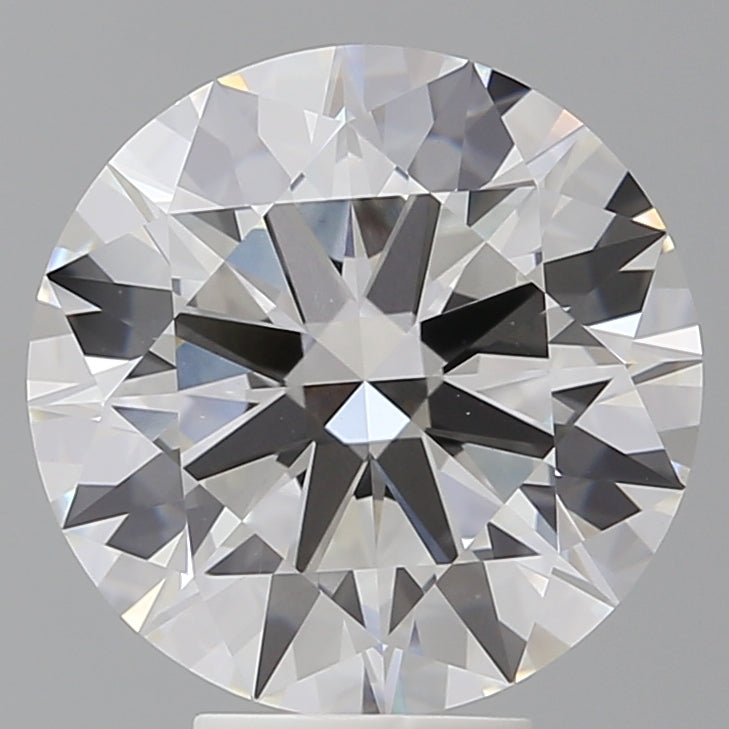 6.05 Carat Round Shaped, Ideal Cut, F Color, VVS2 Clarity, IGI Certified Lab Grown Diamond