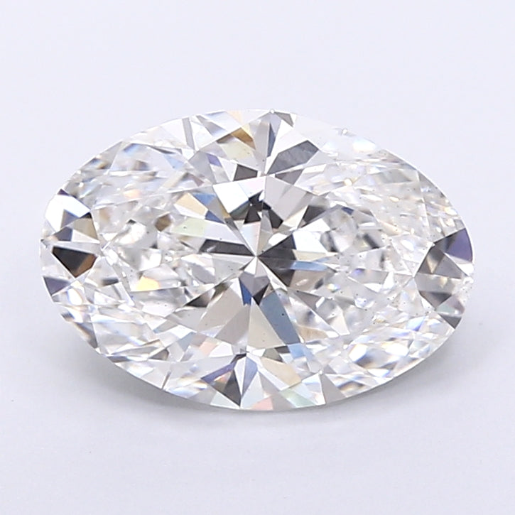 3.35 Carat Oval Shaped, Very Good Cut, E Color, VS2 Clarity, IGI Certified Lab Grown Diamond