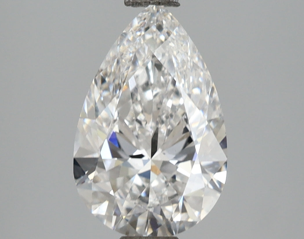 2.17 Carat Pear Shaped, Ideal Cut, D Color, VS1 Clarity, IGI Certified Lab Grown Diamond