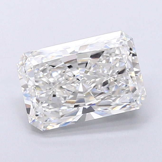 3.57 Carat Radiant Shaped, Very Good Cut, F Color, VVS2 Clarity, IGI Certified Lab Grown Diamond