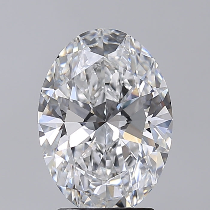 2.64 Carat Oval Shaped, Excellent Cut, D Color, VVS2 Clarity, IGI Certified Lab Grown Diamond