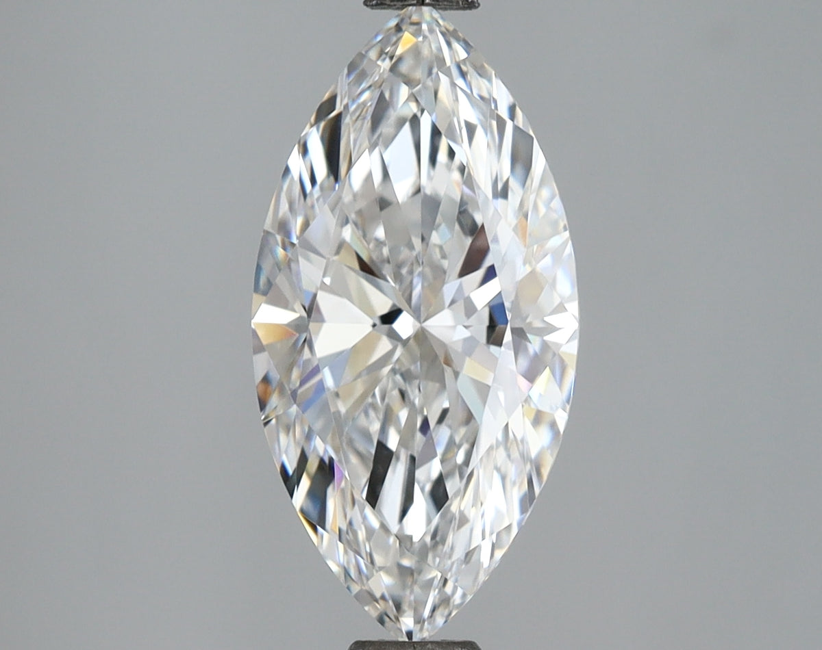 2.58 Carat Marquise Shaped, Ideal Cut, F Color, VVS2 Clarity, IGI Certified Lab Grown Diamond
