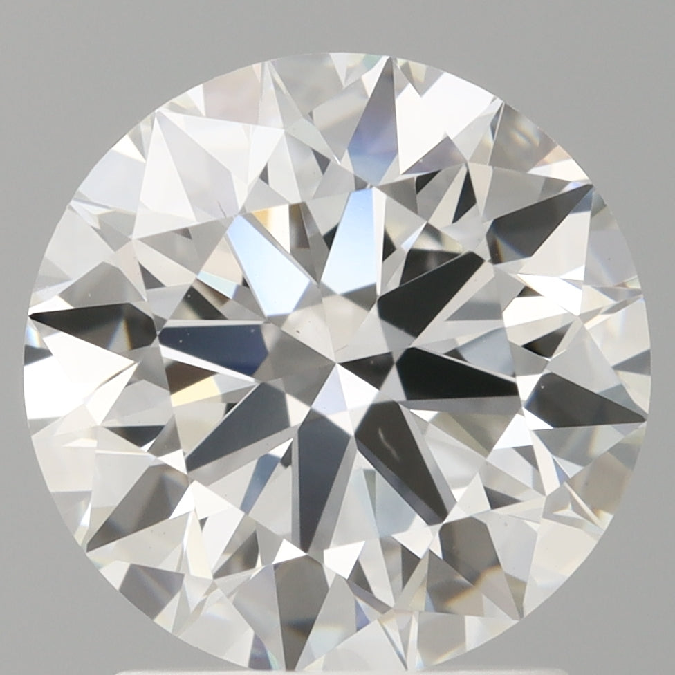 2.09 Carat Round Shaped, Ideal Cut, F Color, VVS2 Clarity, IGI Certified Lab Grown Diamond