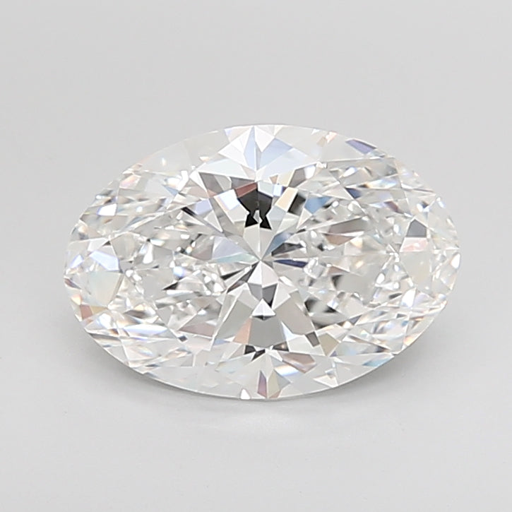 4.04 Carat Oval Shaped, Ideal Cut, D Color, VVS2 Clarity, IGI Certified Lab Grown Diamond