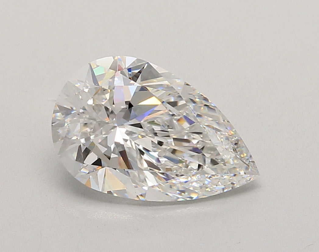 2.51 Carat Pear Shaped, Ideal Cut, E Color, VVS2 Clarity, IGI Certified Lab Grown Diamond