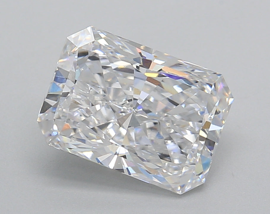2.51 Carat Radiant Shaped, Excellent Cut, D Color, VS1 Clarity, IGI Certified Lab Grown Diamond