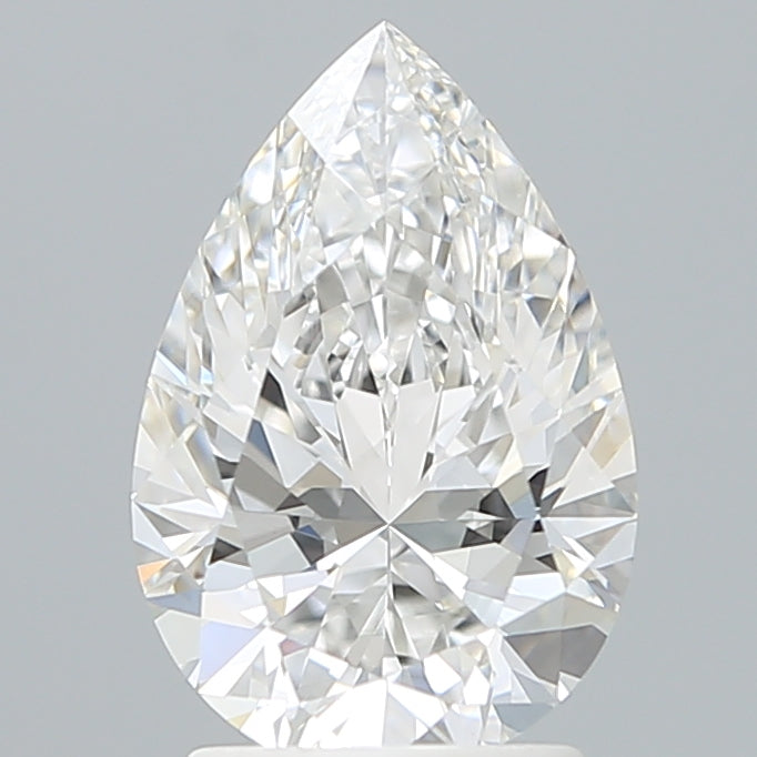 2.16 Carat Pear Shaped, Ideal Cut, E Color, VVS2 Clarity, IGI Certified Lab Grown Diamond