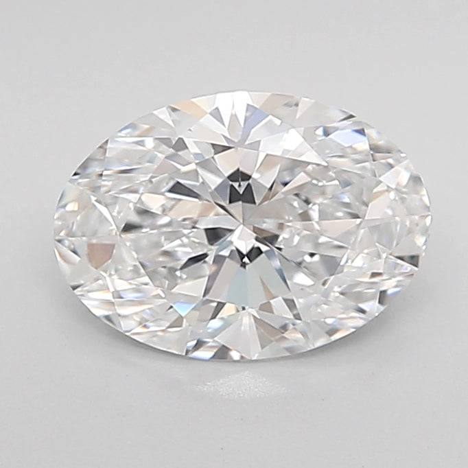1.53 Carat Oval Shaped, Ideal Cut, D Color, IF Clarity, IGI Certified Lab Grown Diamond