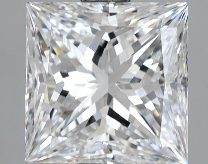 2.71 Carat Princess Shaped, Ideal Cut, D Color, VS1 Clarity, IGI Certified Lab Grown Diamond