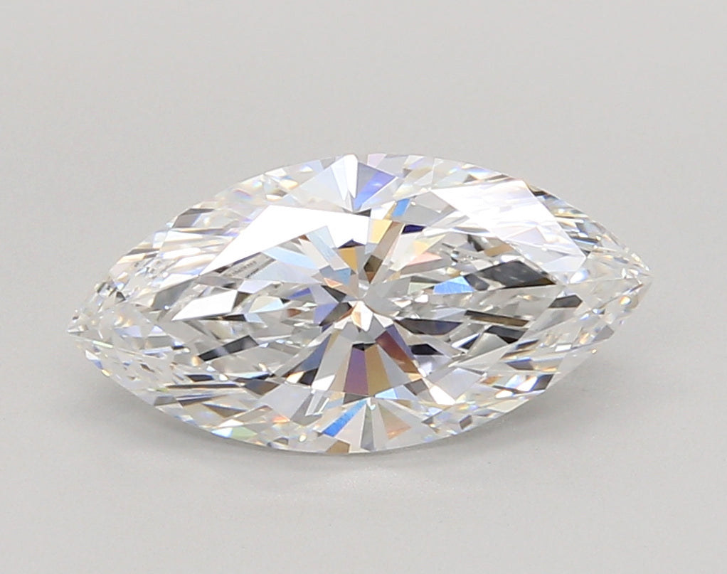 2.44 Carat Marquise Shaped, Ideal Cut, E Color, VVS2 Clarity, IGI Certified Lab Grown Diamond