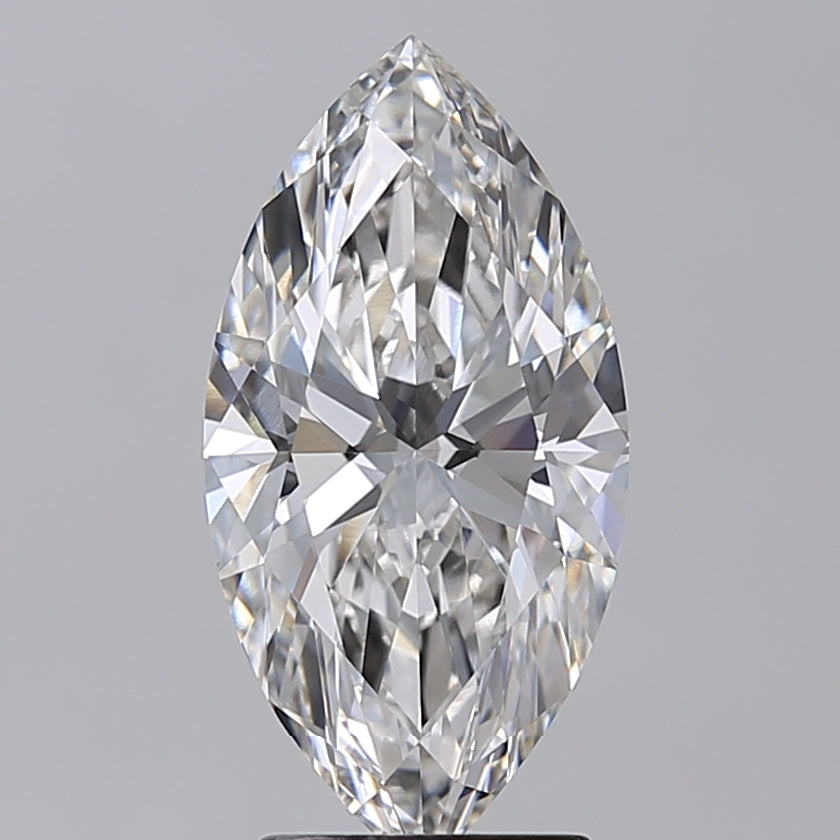 3.02 Carat Marquise Shaped, Excellent Cut, F Color, VVS2 Clarity, IGI Certified Lab Grown Diamond