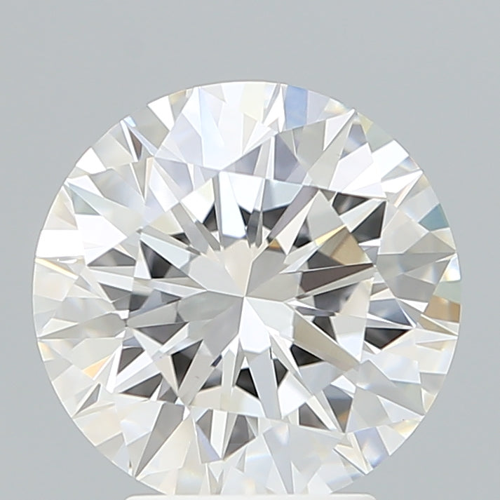 3.70 Carat Round Shaped, Excellent Cut, F Color, VVS2 Clarity, IGI Certified Lab Grown Diamond