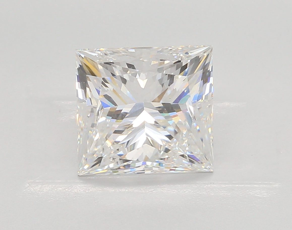 3.69 Carat Princess Shaped, Ideal Cut, E Color, VS1 Clarity, IGI Certified Lab Grown Diamond