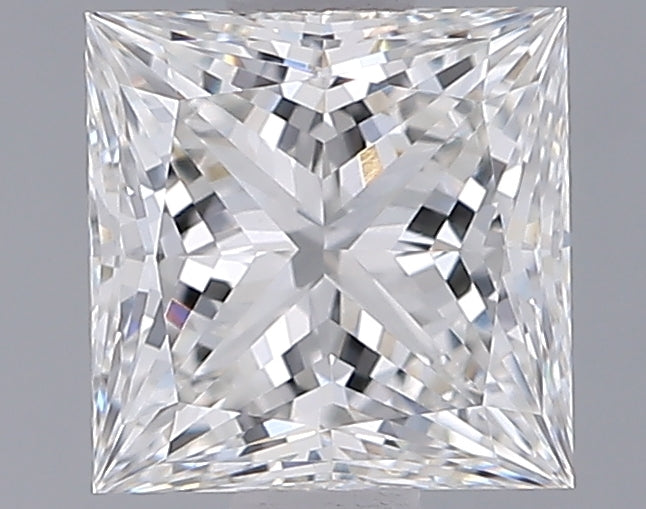 1.35 Carat Princess Shaped, Ideal Cut, E Color, VVS2 Clarity, IGI Certified Lab Grown Diamond