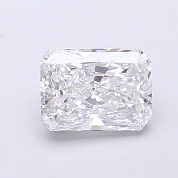 0.84 Carat Radiant Shaped, Very Good Cut, D Color, VVS1 Clarity, IGI Certified Lab Grown Diamond
