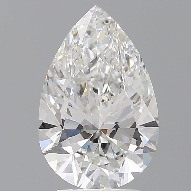 3.55 Carat Pear Shaped, Ideal Cut, E Color, VS1 Clarity, IGI Certified Lab Grown Diamond