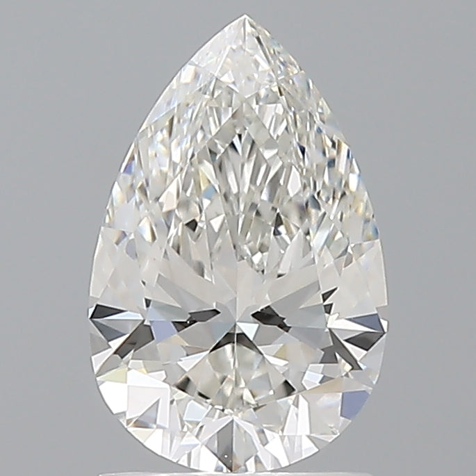 1.50 Carat Pear Shaped, Ideal Cut, F Color, VVS2 Clarity, IGI Certified Lab Grown Diamond