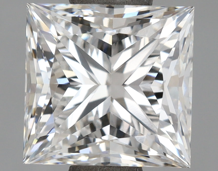 1.60 Carat Princess Shaped, Excellent Cut, E Color, VVS2 Clarity, IGI Certified Lab Grown Diamond