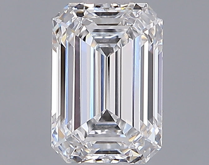 1.27 Carat Emerald Shaped, Ideal Cut, D Color, VVS2 Clarity, IGI Certified Lab Grown Diamond
