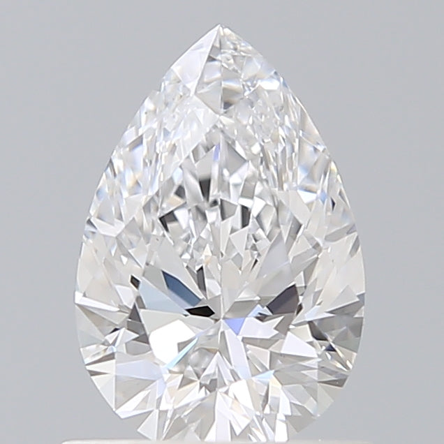 0.90 Carat Pear Shaped, Ideal Cut, D Color, VVS2 Clarity, IGI Certified Lab Grown Diamond