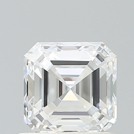 1.06 Carat Asscher Shaped, Excellent Cut, E Color, VVS2 Clarity, IGI Certified Lab Grown Diamond