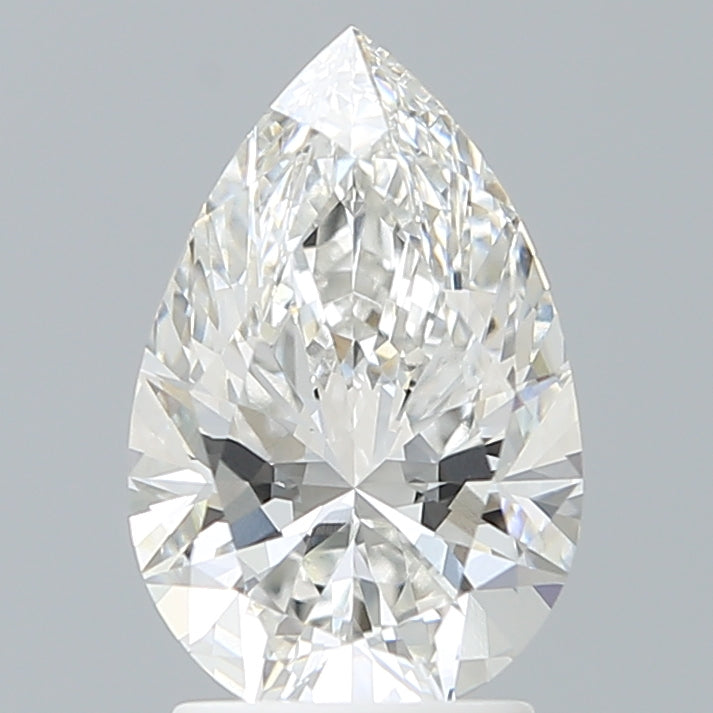 2.30 Carat Pear Shaped, Ideal Cut, F Color, VVS2 Clarity, IGI Certified Lab Grown Diamond