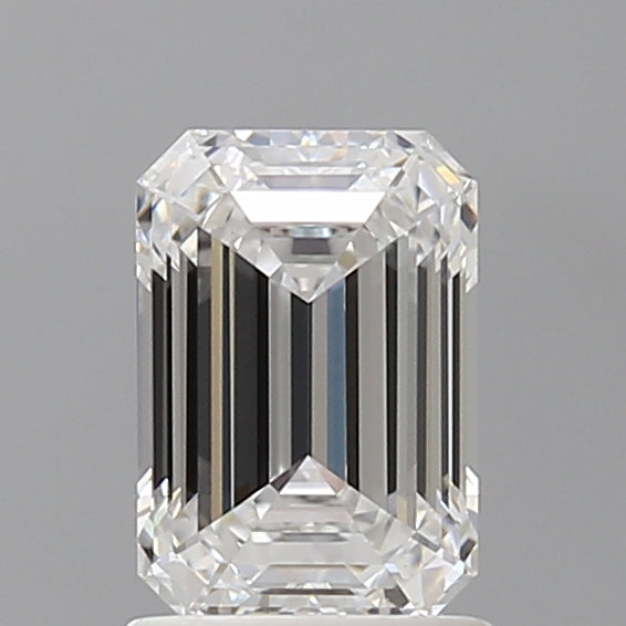 1.56 Carat Emerald Shaped, Ideal Cut, D Color, VVS2 Clarity, IGI Certified Lab Grown Diamond