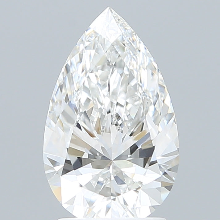 2.17 Carat Pear Shaped, Ideal Cut, E Color, VVS2 Clarity, IGI Certified Lab Grown Diamond