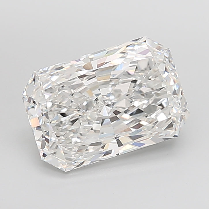 7.08 Carat Radiant Shaped, Excellent Cut, E Color, VVS2 Clarity, IGI Certified Lab Grown Diamond