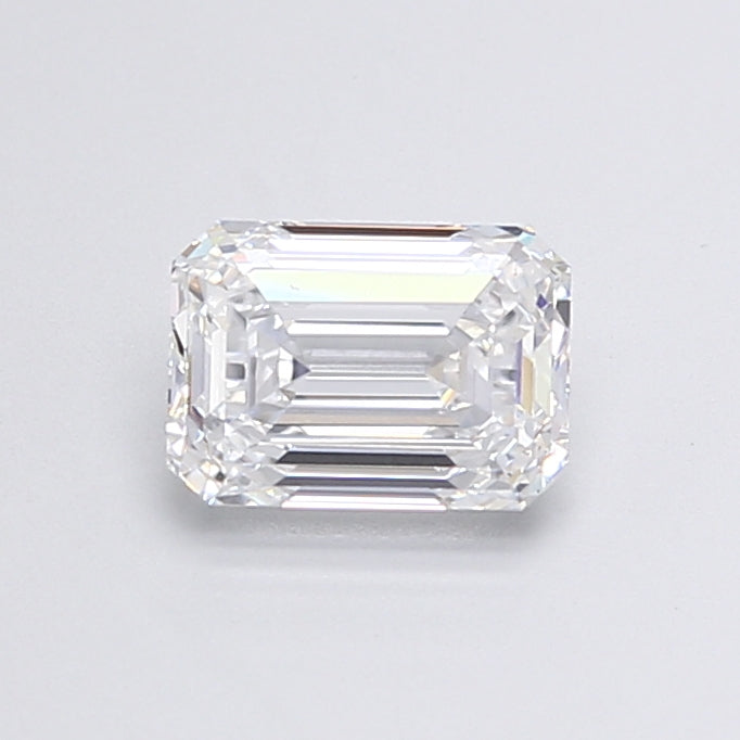 1.61 Carat Emerald Shaped, Very Good Cut, D Color, VS1 Clarity, IGI Certified Lab Grown Diamond