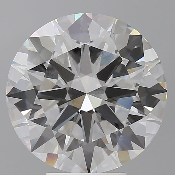 6.08 Carat Round Shaped, Excellent Cut, F Color, VVS2 Clarity, IGI Certified Lab Grown Diamond