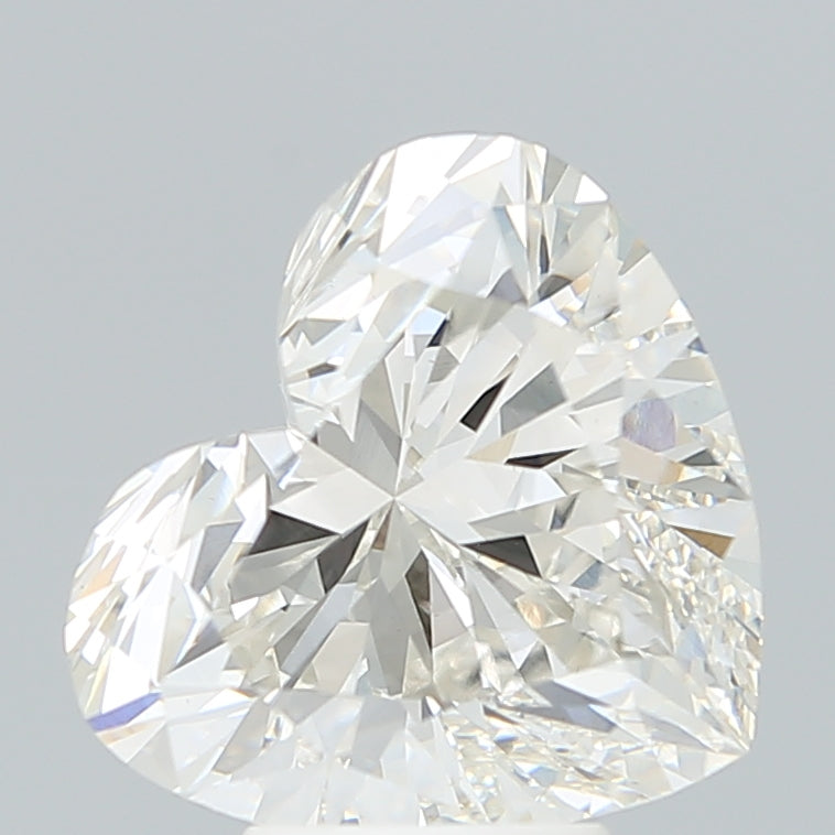 5.39 Carat Heart Shaped, Ideal Cut, H Color, VS1 Clarity, IGI Certified Lab Grown Diamond