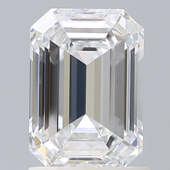 1.56 Carat Emerald Shaped, Ideal Cut, D Color, VS2 Clarity, IGI Certified Lab Grown Diamond