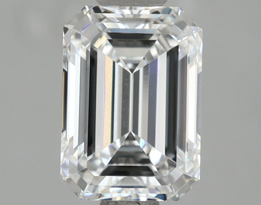 1.51 Carat Emerald Shaped, Ideal Cut, D Color, VVS1 Clarity, IGI Certified Lab Grown Diamond