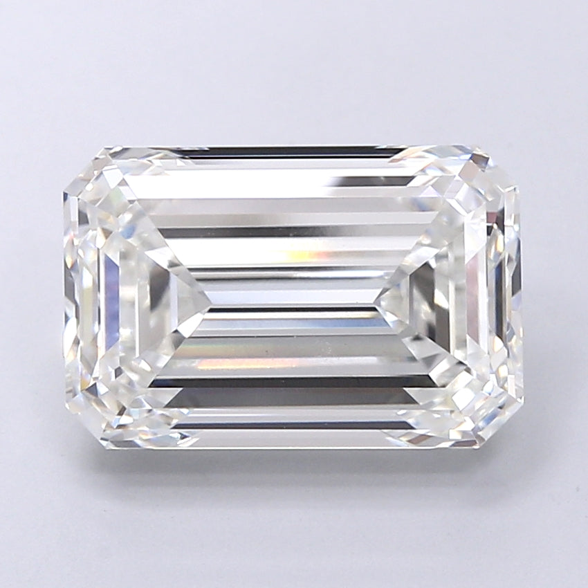6.10 Carat Emerald Shaped, Very Good Cut, G Color, VVS2 Clarity, IGI Certified Lab Grown Diamond