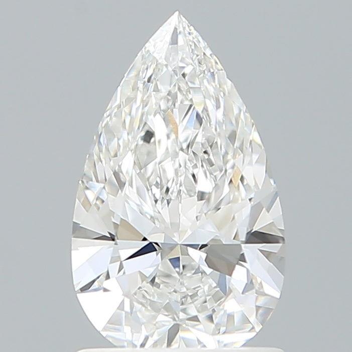 1.18 Carat Pear Shaped, Ideal Cut, E Color, VVS1 Clarity, IGI Certified Lab Grown Diamond