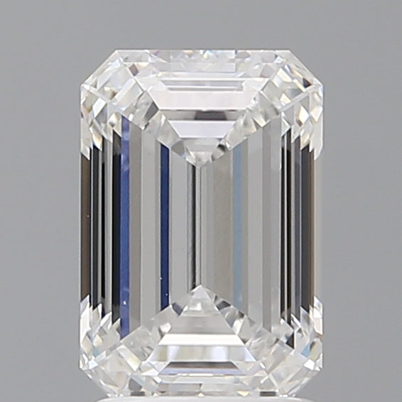 2.10 Carat Emerald Shaped, Ideal Cut, D Color, VVS2 Clarity, IGI Certified Lab Grown Diamond
