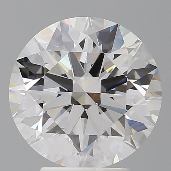 4.04 Carat Round Shaped, Ideal Cut, F Color, VVS2 Clarity, IGI Certified Lab Grown Diamond