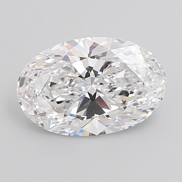4.02 Carat Oval Shaped, Ideal Cut, D Color, VVS2 Clarity, IGI Certified Lab Grown Diamond